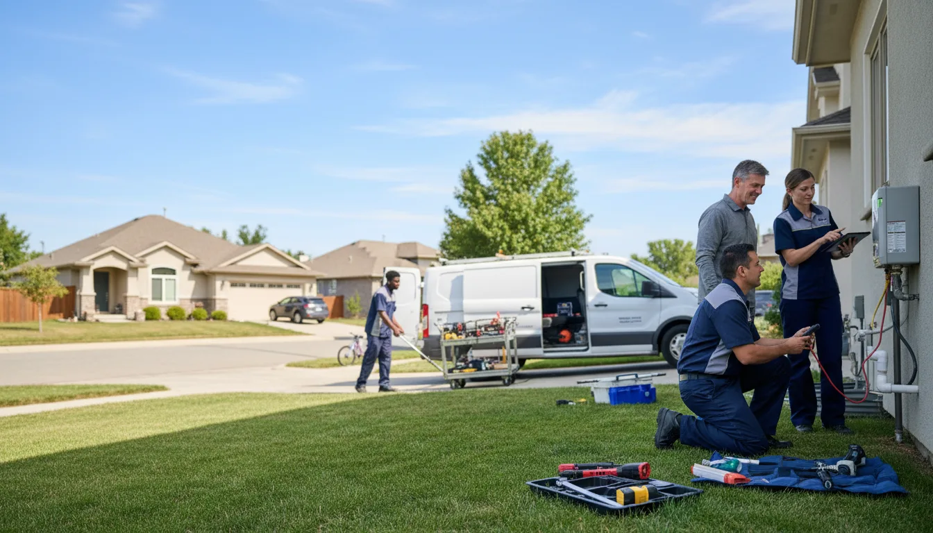 Tankless water heater service in Portland, TX